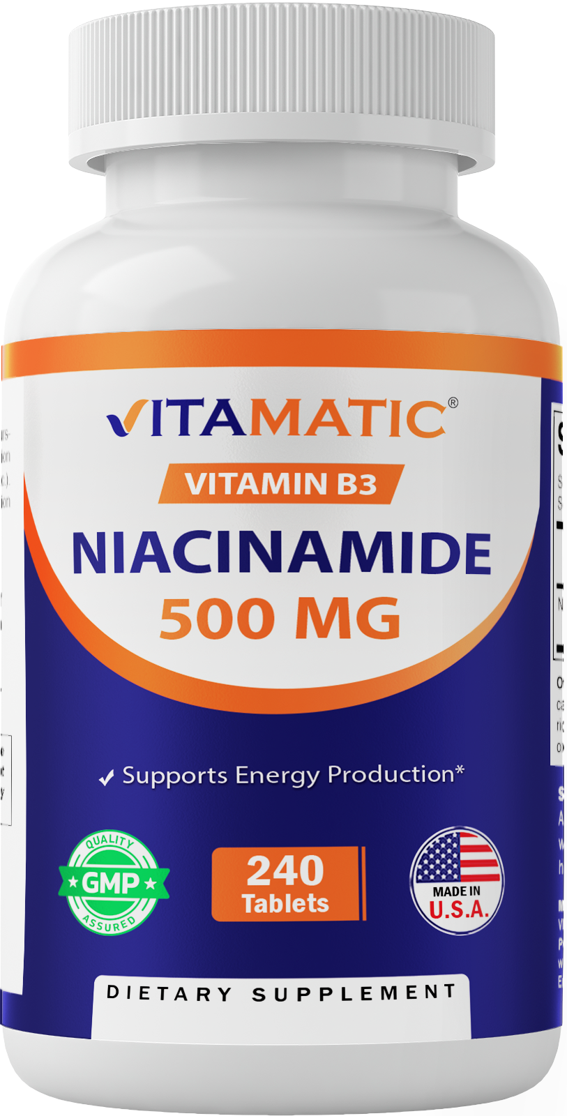 Niacinamide 500 mg 240 Tablets – Vitamatic