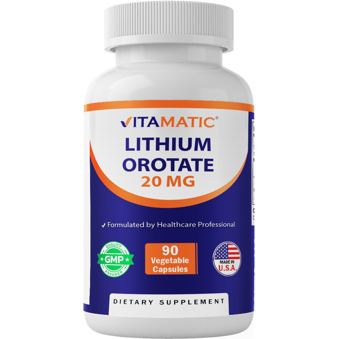 Lithium Orotate 20mg 90 Capsules