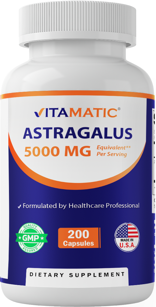 Astragalus 5000mg per serving - 200 Vegetarian Capsules