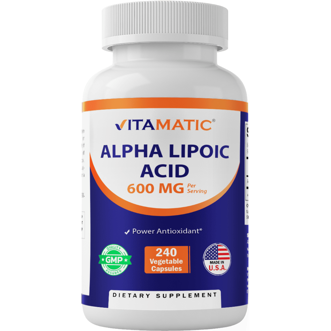 Alpha Lipoic Acid (ALA) 600mg Per Serving - 240 Vegetable Capsules