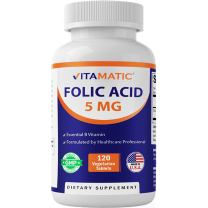 Folic Acid 5mg - 120 Tablets