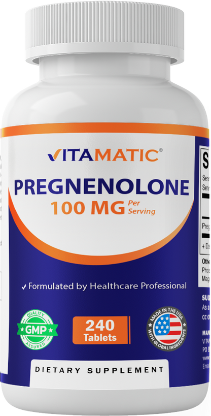 Pregnenolone 100 mg per Serving Tablets