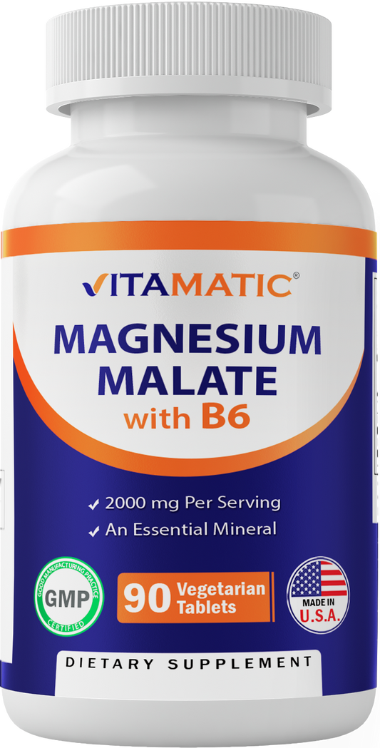 Magnesium Malate 2000mg 90 Vegetarian Tablets