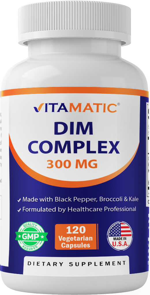 DIM Supplement Complex for Women & Men 300mg 120 Veg Capsules