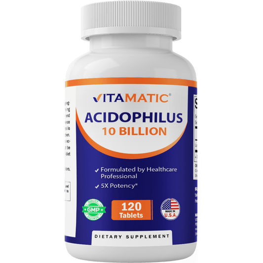 Acidophilus Probiotic 10 Billion CFU Daily Probiotic Supplement 120 Tablets