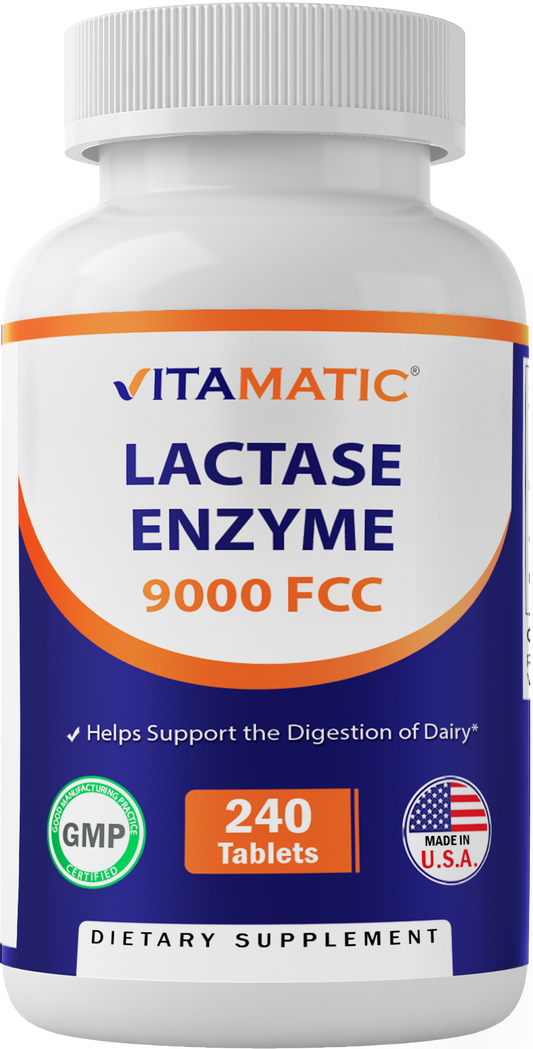 Lactase Enzyme 9000 FCC 240 Tablets