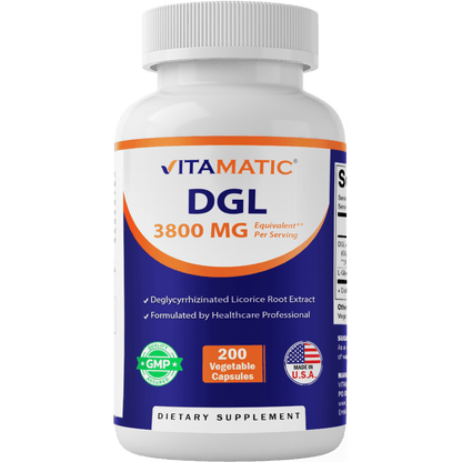 DGL Licorice Extract 3800mg 200 Capsules