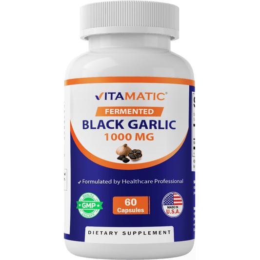 Fermented Black Garlic Extract 1000 mg 60 Capsules