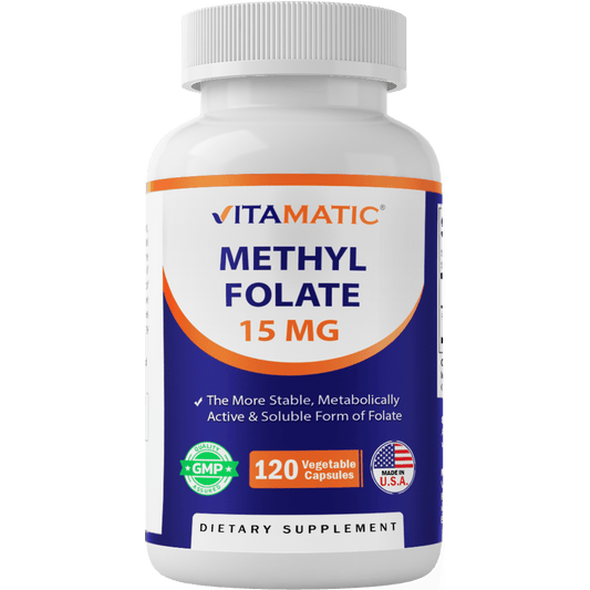 Methyl Folate 15 mg - 120 Vegetable Capsules