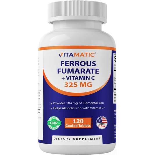 Ferrous Fumarate 325 mg + Vitamin C 100 mg - 120 Tablets