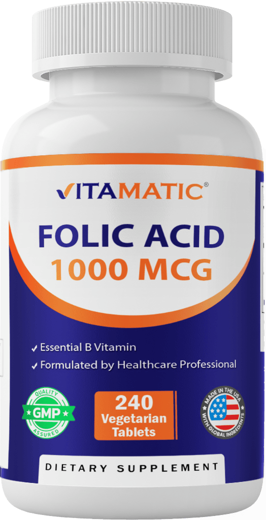 Vitamatic Folic Acid 1mg Supplement, 240 Tablets