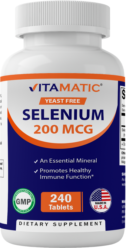 Yeast Free Selenium 200 mcg 240 Tablets