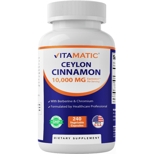 Ceylon Cinnamon 10000mg - 240 Vegetable Capsules