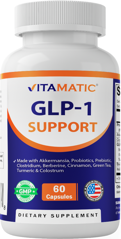 GLP-1 Support Supplement for Men & Women, 60 Capsules