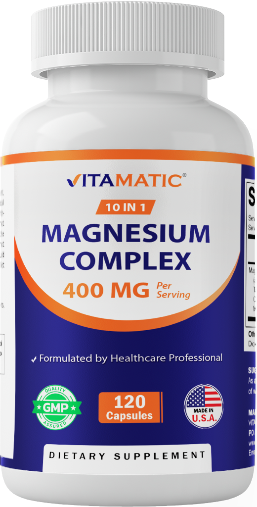 Magnesium Complex, 400mg Elemental MG- 120 Capsules