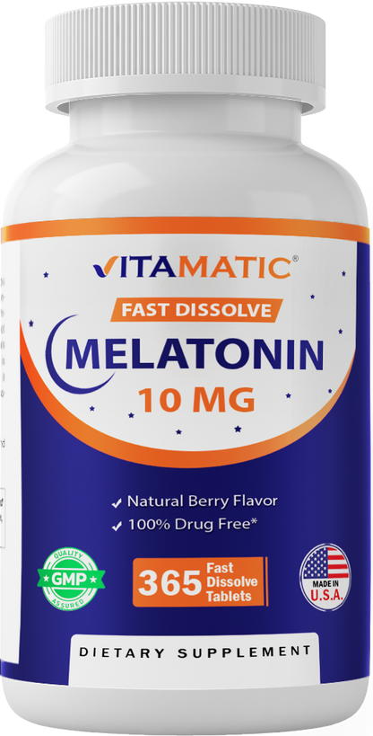 Melatonin 10mg 365 Fast Dissolve Tablets