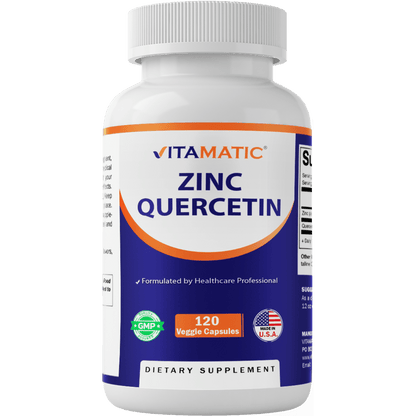 Zinc Quercetin - 120 Vegetable Capsules