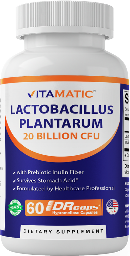 Lactobacillus Plantarum 20 Billion - 60 DR Capsule