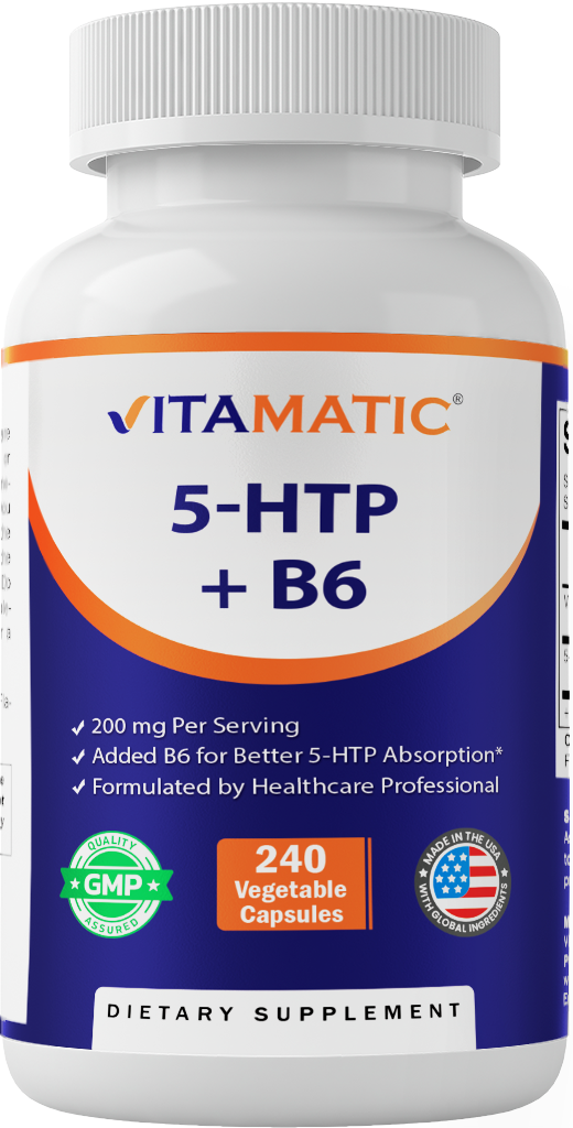 5-HTP + Vitamin B6, 240 Capsules
