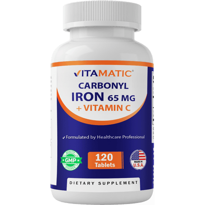 Carbonyl Iron 65 mg with Vitamin C –  120 Tablets