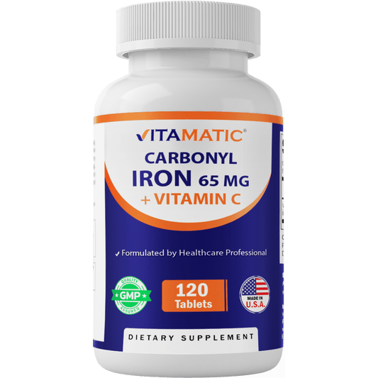 Carbonyl Iron 65 mg with Vitamin C –  120 Tablets
