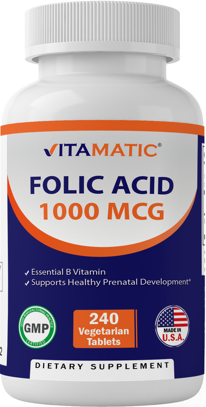 Folic Acid 1 mg - 240 Tablets