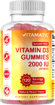 Sugar Free Vitamin D3 2000 IU 120 Gummies