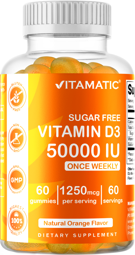 Vitamin D3 5000 IU 60 Vegan Gummies