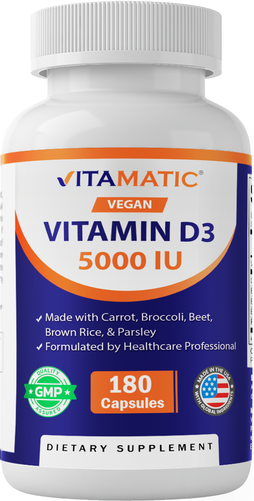 Vegan Vitamin D3 5000 IU from Lichen Capsules