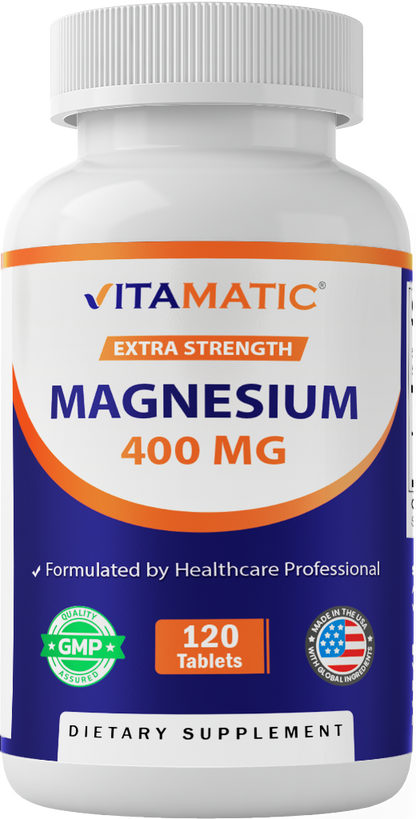 Extra Strength Magnesium Oxide 400mg, 120 Capsules
