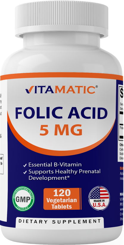 Folic Acid 5 mg 120 Tablets