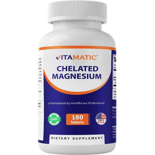 Vitamatic Chelated Magnesium 300mg  - 180 Tablets