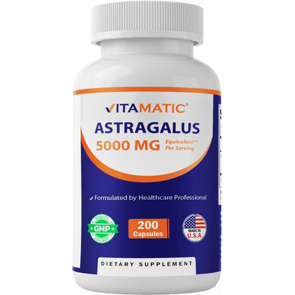 Astragalus 5000mg per serving - 200 Vegetarian Capsules
