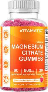 Magnesium Citrate 600mg 60 Vegan Gummies
