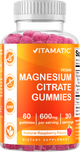 Magnesium Citrate 600mg 60 Vegan Gummies