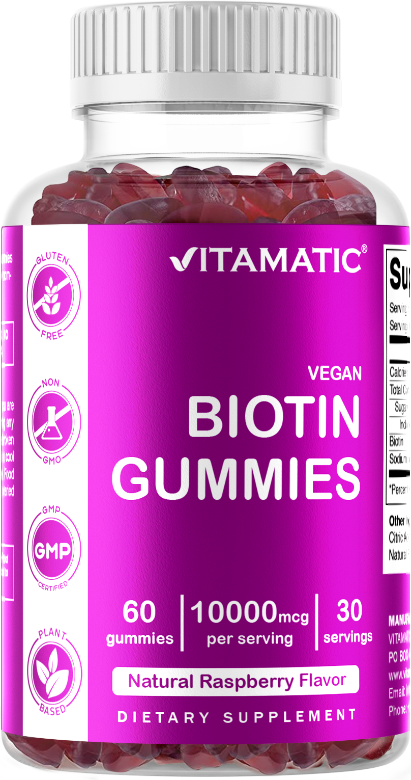 Biotin 10,000 mcg 60 Vegan Gummies