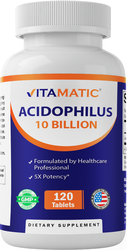 Acidophilus Probiotic 10 Billion CFU, 60 Capsules