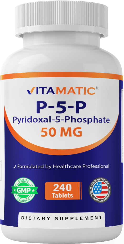 P5P 50mg Pyridoxal-5-Phosphate, 240 Capsules