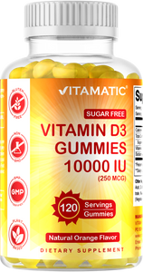 Sugar Free Vitamin D3 10000 IU 120 Gummies