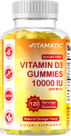 Sugar Free Vitamin D3 10000 IU 120 Gummies