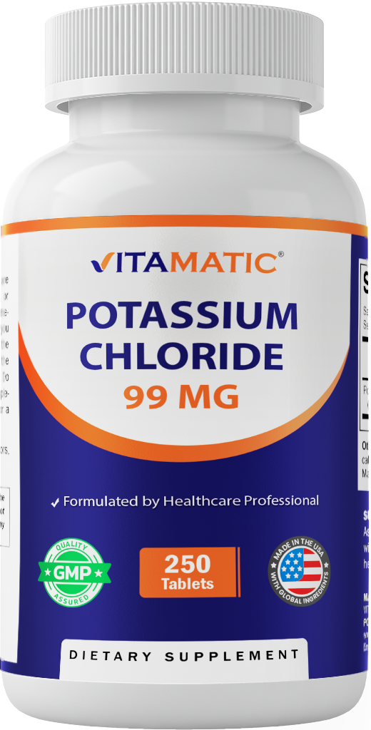 Potassium 99mg High Potency, 250 Tablets