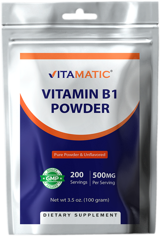 Vitamin B1 Pure Powder - 100 Grams (Thiamine Mononitrate)