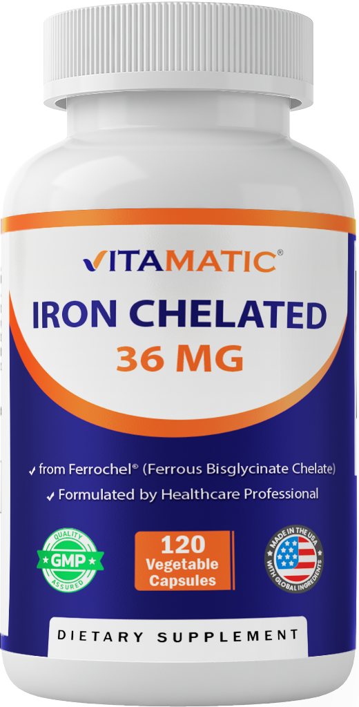 Chelated Iron 36mg Capsules