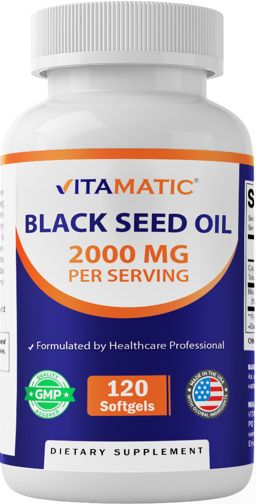 Black Seed Oil 2000mg per Serving, 120 Softgels