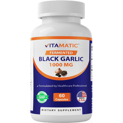 Fermented Black Garlic Extract 1000 mg 60 Capsules
