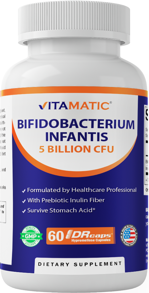 Bifidobacterium Infantis 5 Billion CFU, 60 Capsules