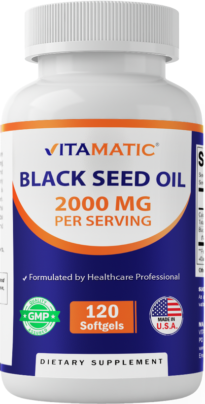 Black Seed Oil 2000mg - 120 Softgels