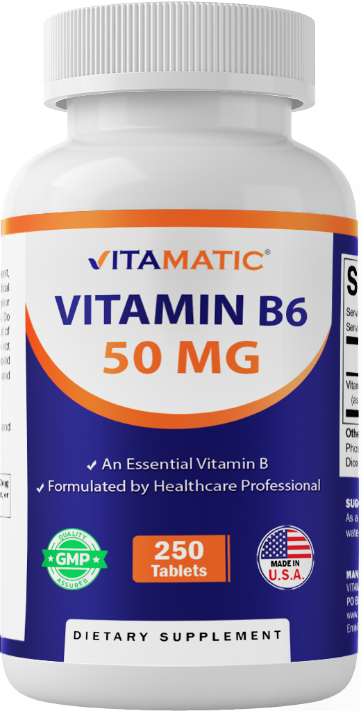Vitamin B6 50 mg - 250 Tablets