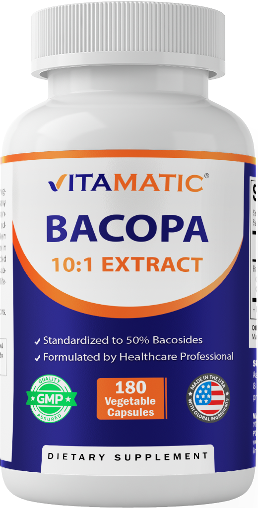 Bacopa Monnieri 10:1 Extract, 120 Capsules