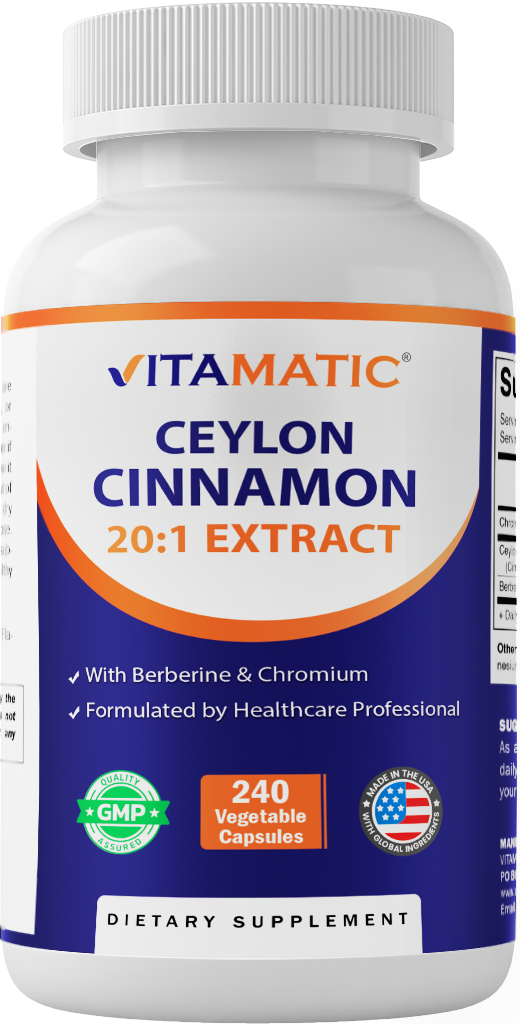 Ceylon Cinnamon 10000mg, 240 Veg Capsules
